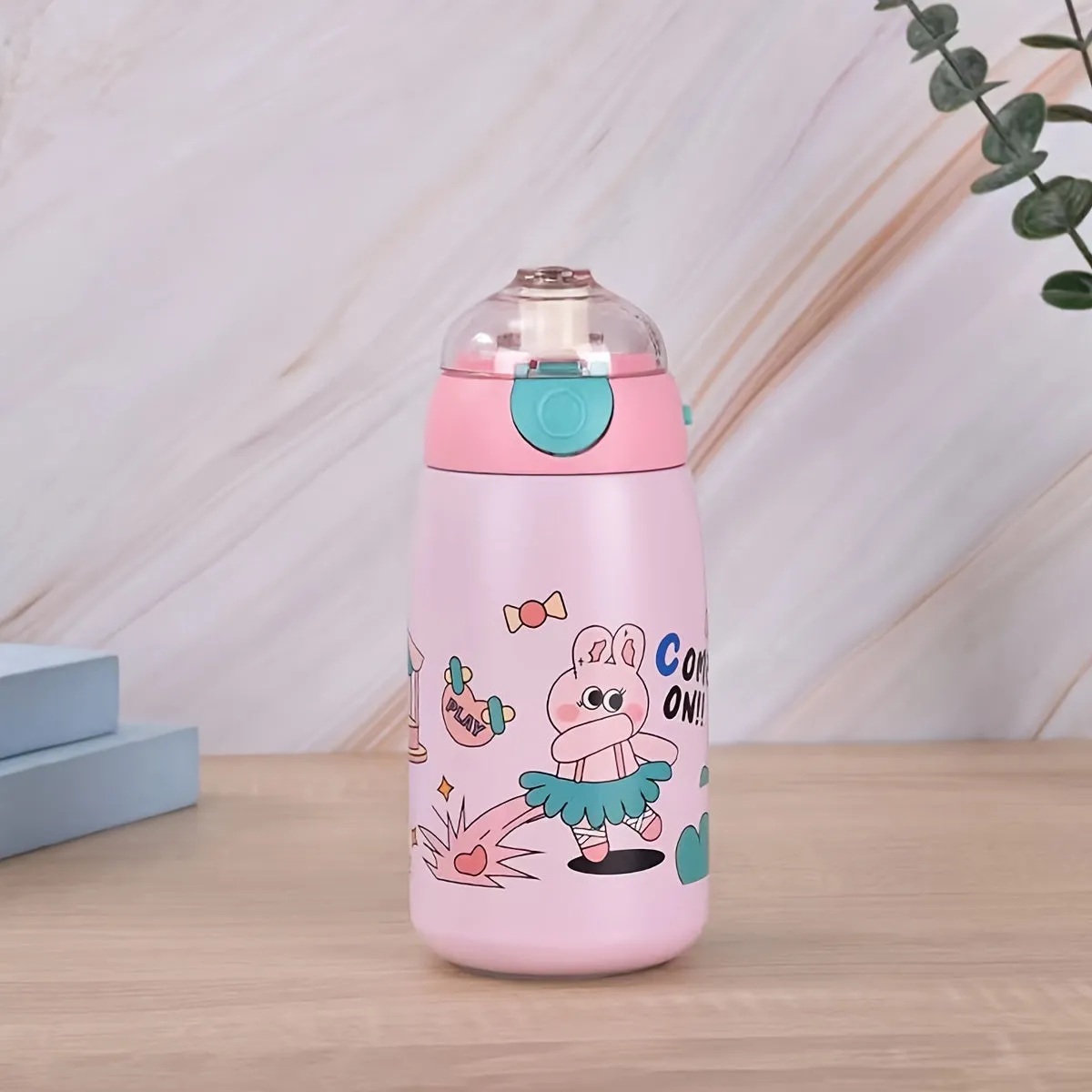 1pc Cartoon Vacuum Flask - Double-Walled Insulated 500ml Travel Thermal Cup for Hot and Cold Beverages - Adorable Cartoon Design, Perfect for Summer Winter Drinkware, and Makes a Thoughtful Gift