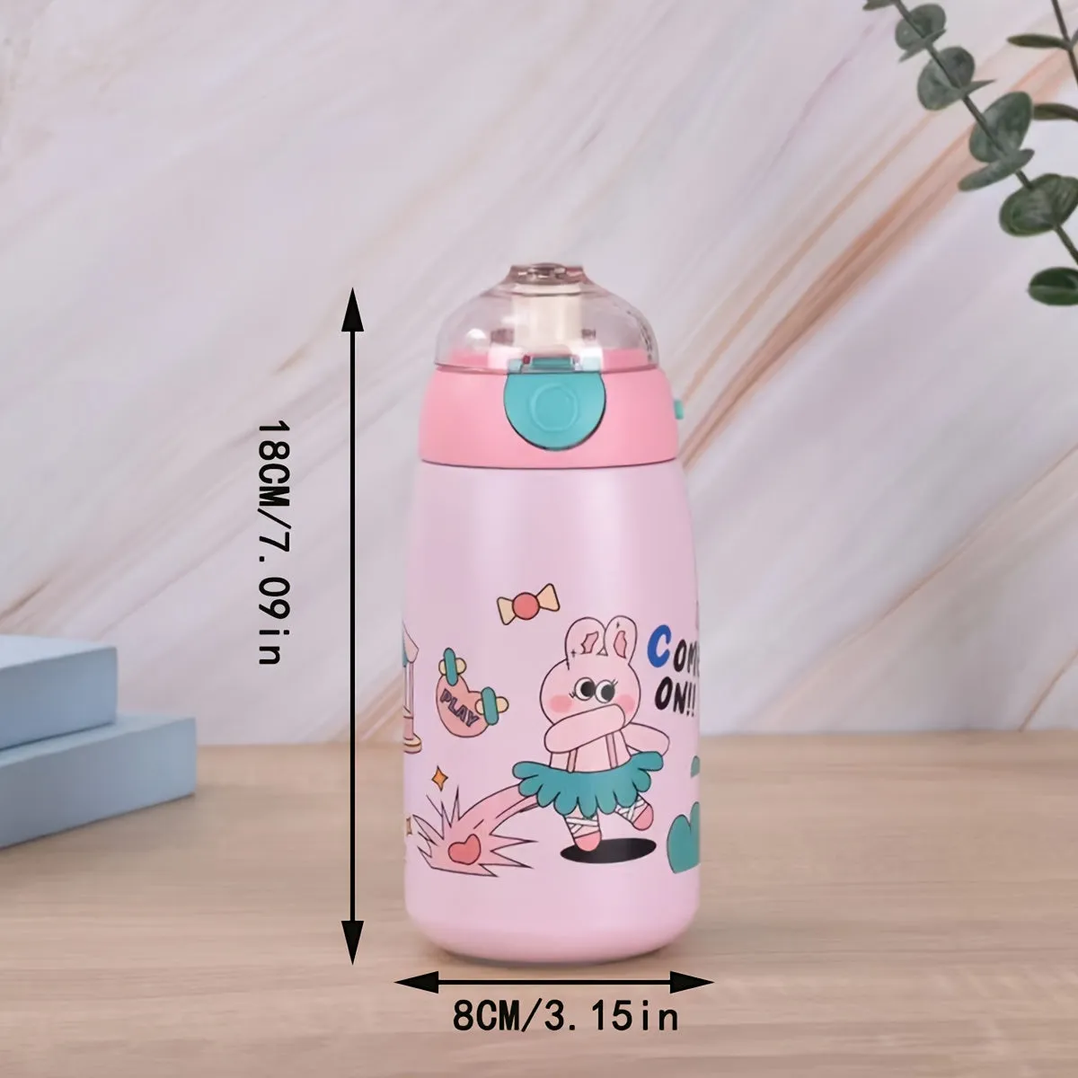 1pc Cartoon Vacuum Flask - Double-Walled Insulated 500ml Travel Thermal Cup for Hot and Cold Beverages - Adorable Cartoon Design, Perfect for Summer Winter Drinkware, and Makes a Thoughtful Gift