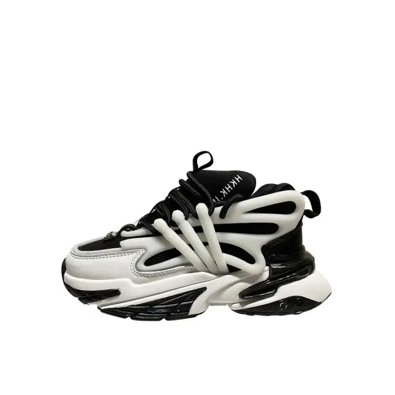 Alien Aesthetic Chunky Lace Up Non Slip Sneakers