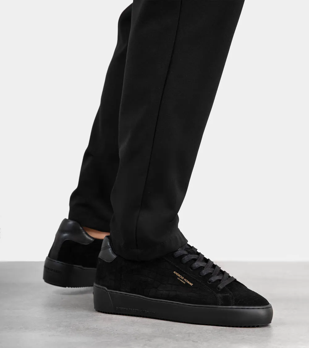 Android Homme Zuma Black Caiman Croc Emboss Suede AHP241-11