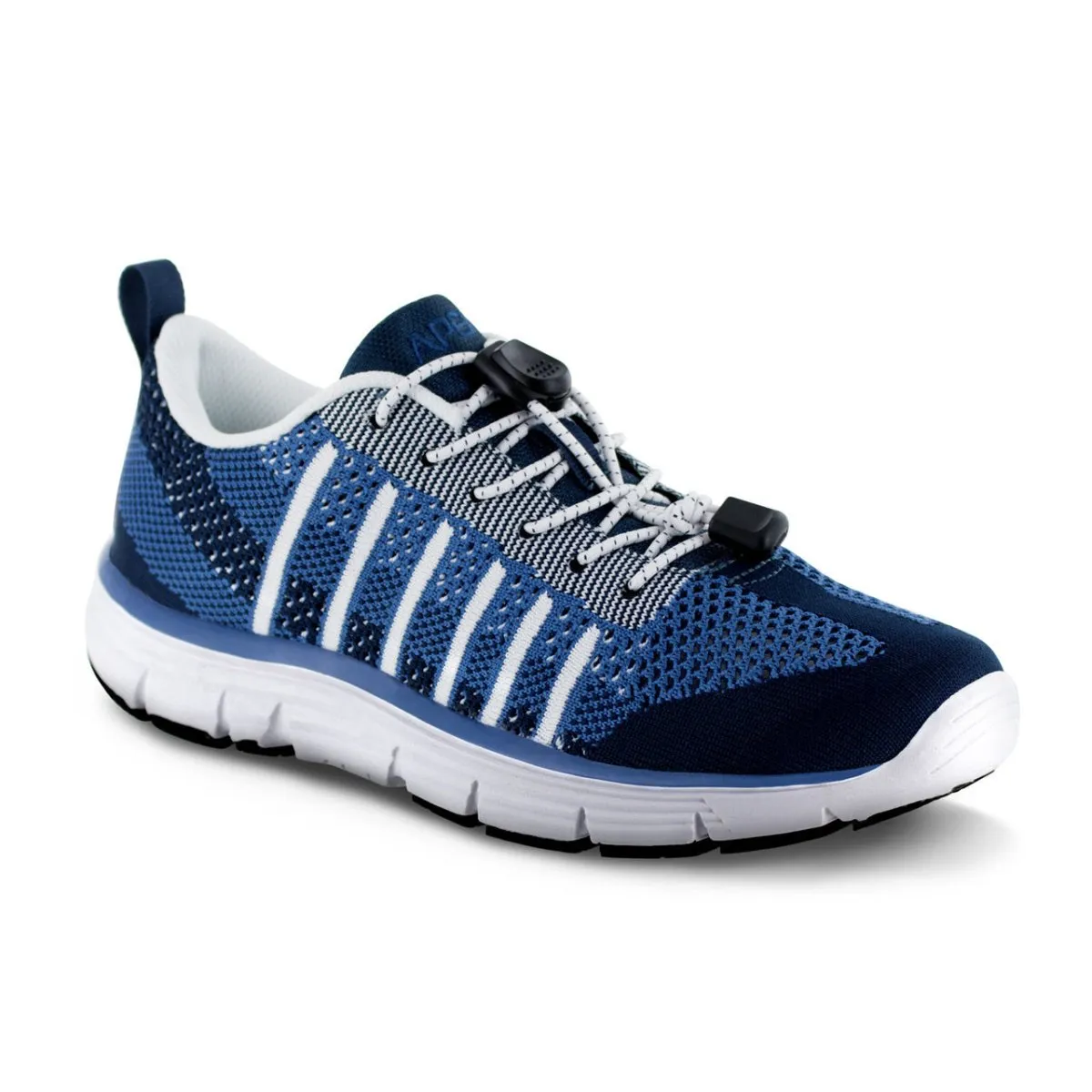 Apex A7100w Breeze Knit Lace Up Women's Active Shoe In Navy/blue