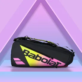 Babolat Pure Aero Rafa RH 6 Tennis Kitbag ( Blue/ Yellow/ Pink)