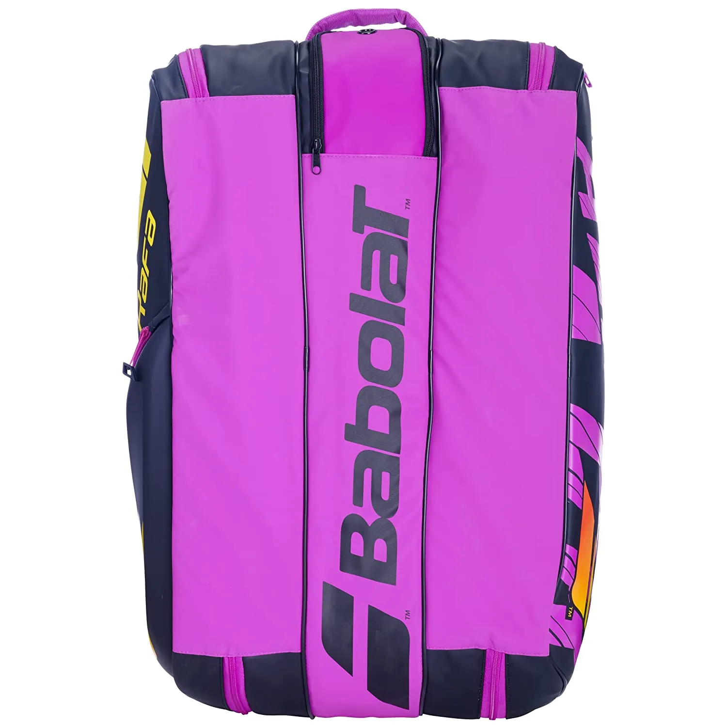 Babolat RH12 Pure Aero Rafa Tennis Kitbag, Black/Orange/Purple