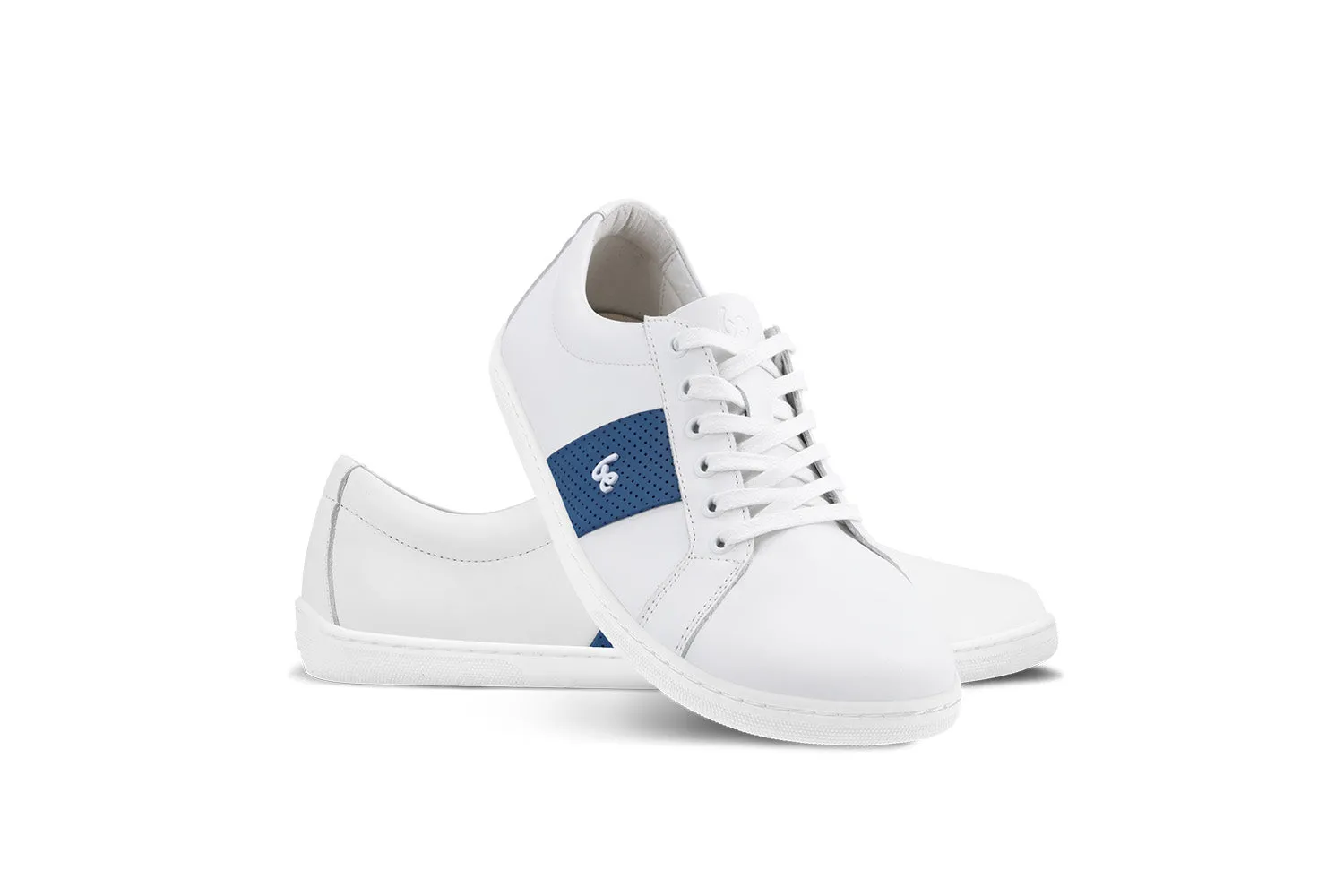 Barefoot Sneakers Be Lenka Elite - White & Dark Blue CLEARANCE