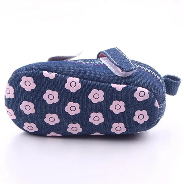 Bowknot Embroidered Fashionable Denim Shoes - GlamzLife