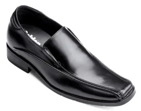 CALDEN 2.6" Taller Black Leather Dress Shoes MD370