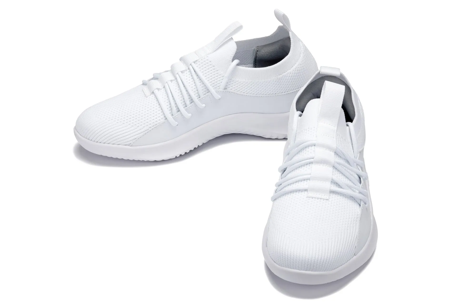 CALTO - Q131 - 2.4 Inches Taller (Off-White/White Sole) - Ultra Lightweight Sneakers