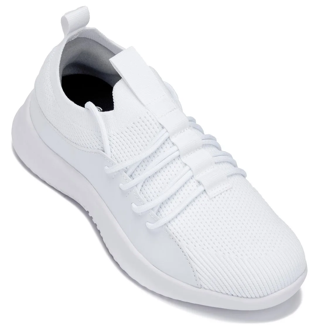 CALTO - Q131 - 2.4 Inches Taller (Off-White/White Sole) - Ultra Lightweight Sneakers