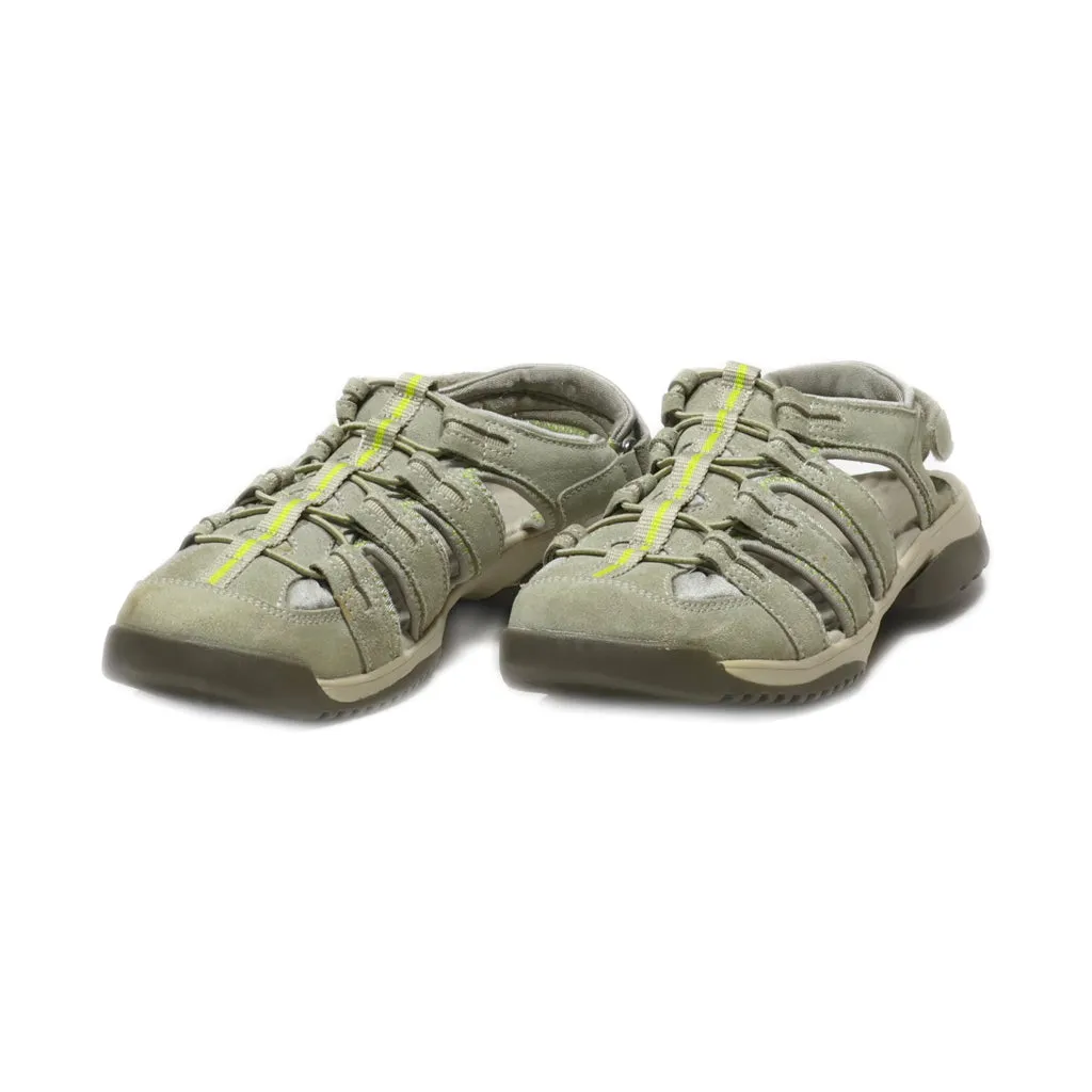 Clarks Sandals Suede Grey Colour For Women