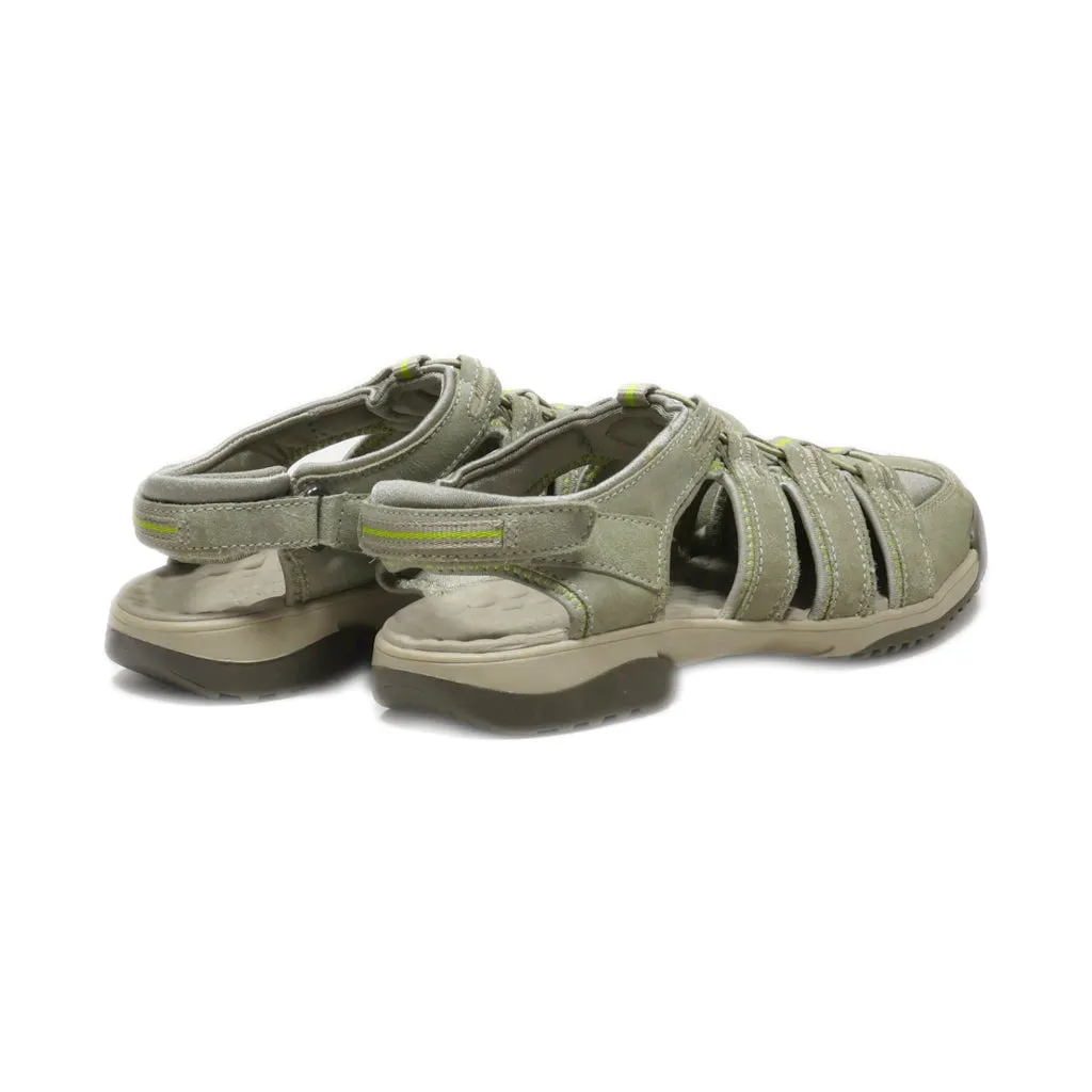 Clarks Sandals Suede Grey Colour For Women