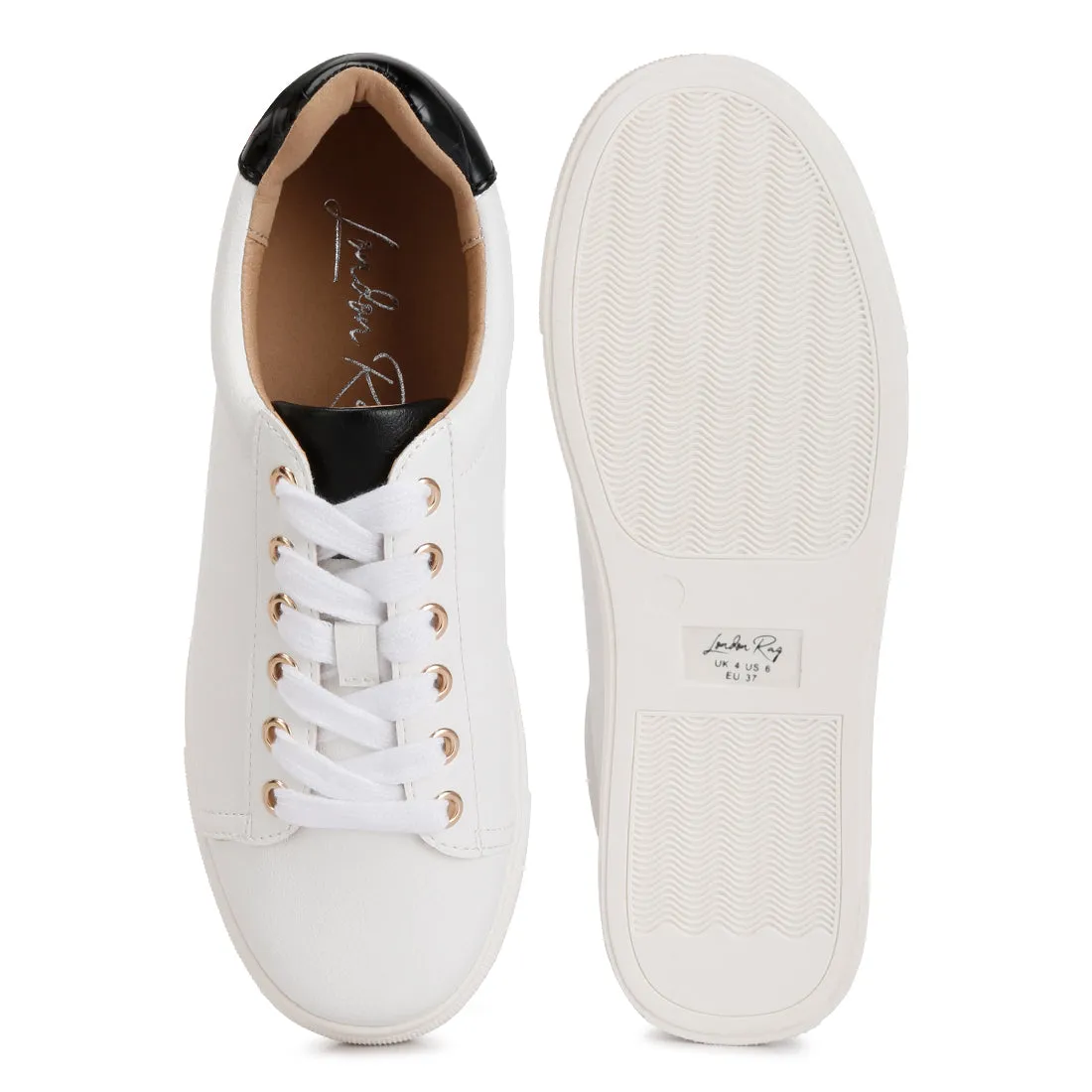 Colette Croc Back Panel Sneakers