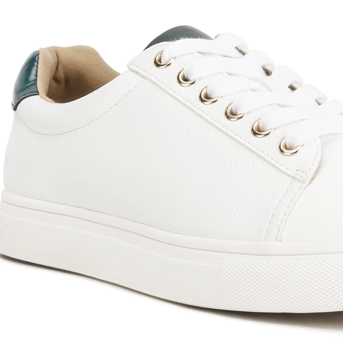 Colette Croc Back Panel Sneakers