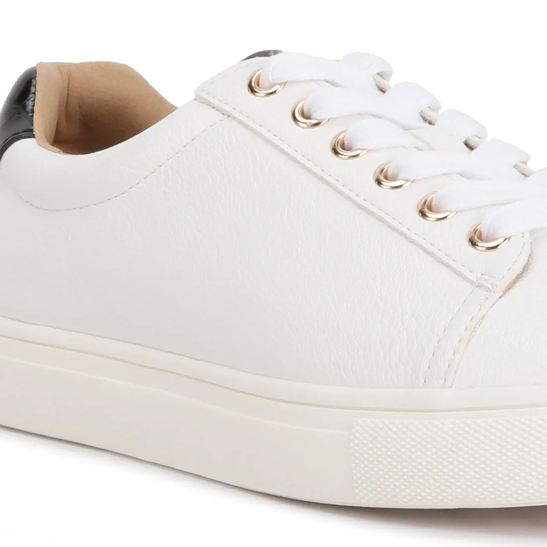 Colette Croc Back Panel Sneakers