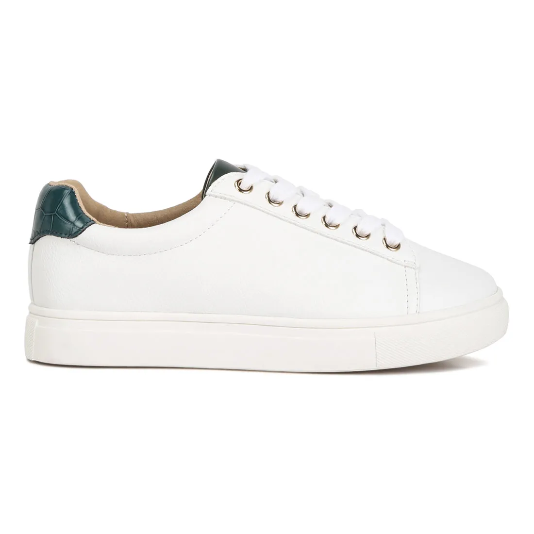 Colette Croc Back Panel Sneakers