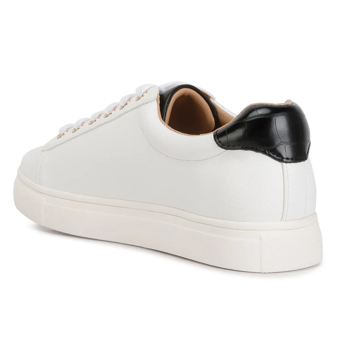 Colette Croc Back Panel Sneakers