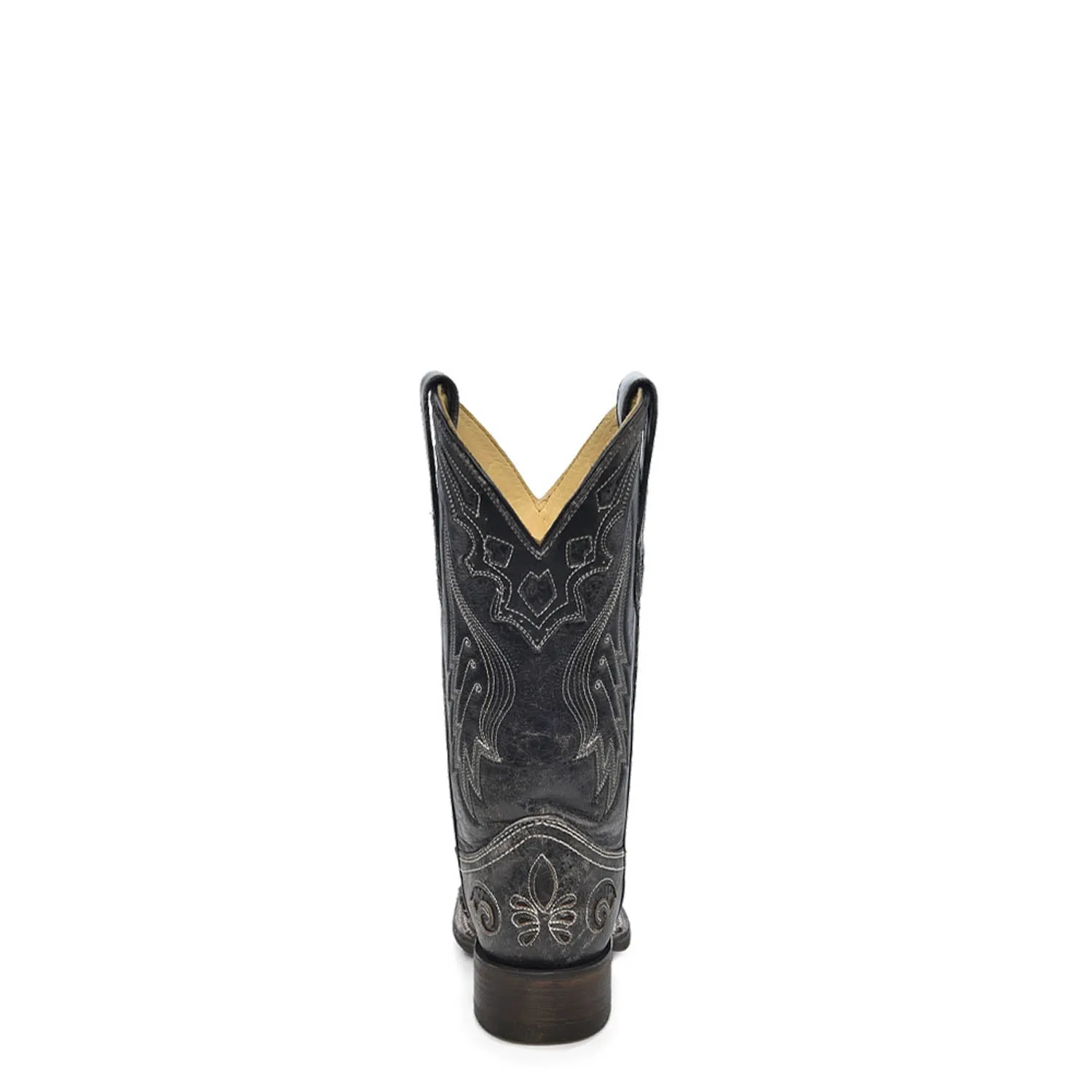 Corral Ladies Inlay Black Python/Cowhide Cowgirl Boots