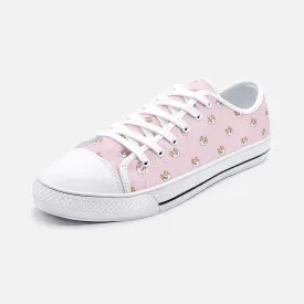 Dog & Bone Pink Low Top Unisex Canvas Sneakers