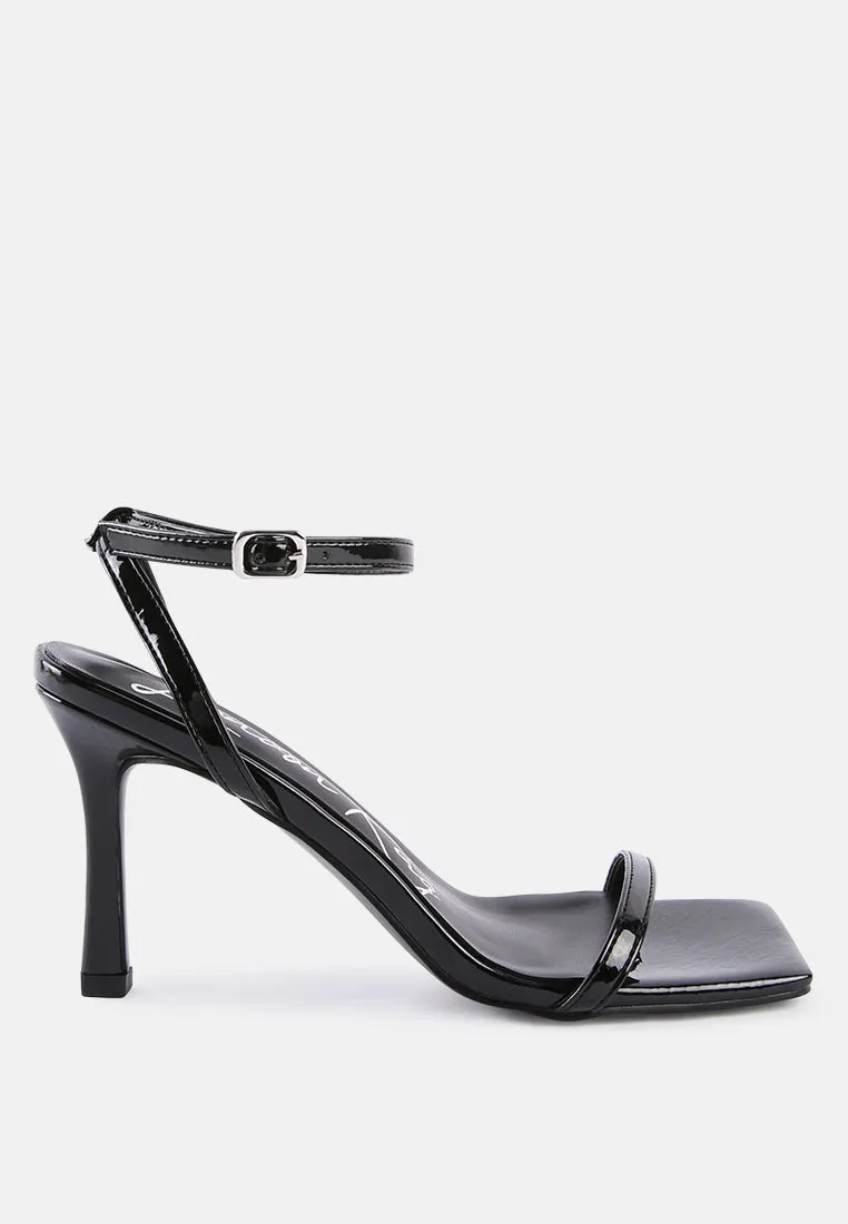 fantasy mid heel square toe sandals by London Rag