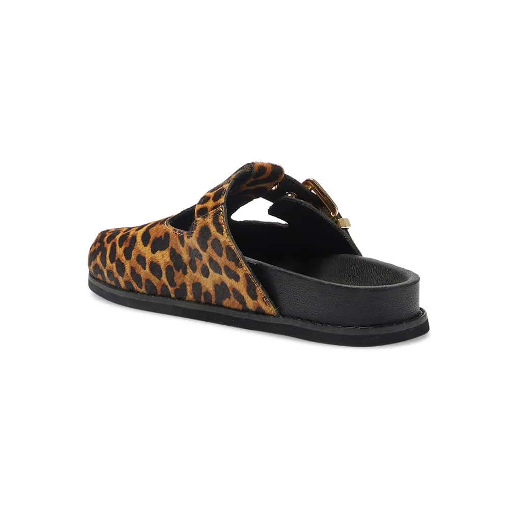 Farah Flat in Animal Leather