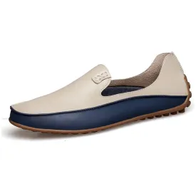 Fashion Leather Shoes For Men New Slip On Loafers Plus Sizes up to 47