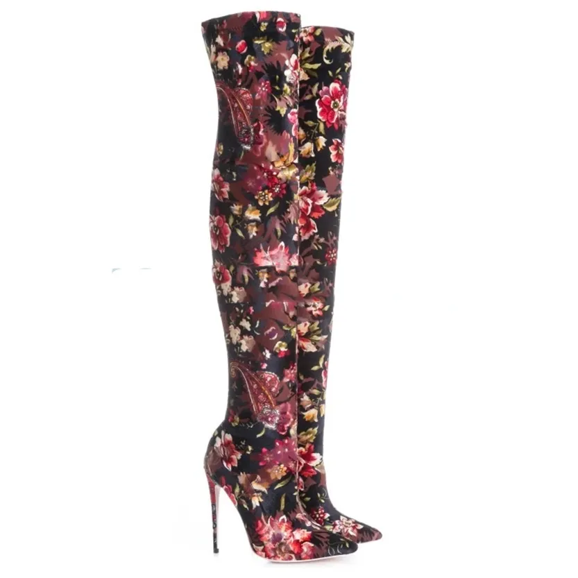 Funki Buys | Boots | Women's Over Knee Stretch Stiletto Boots