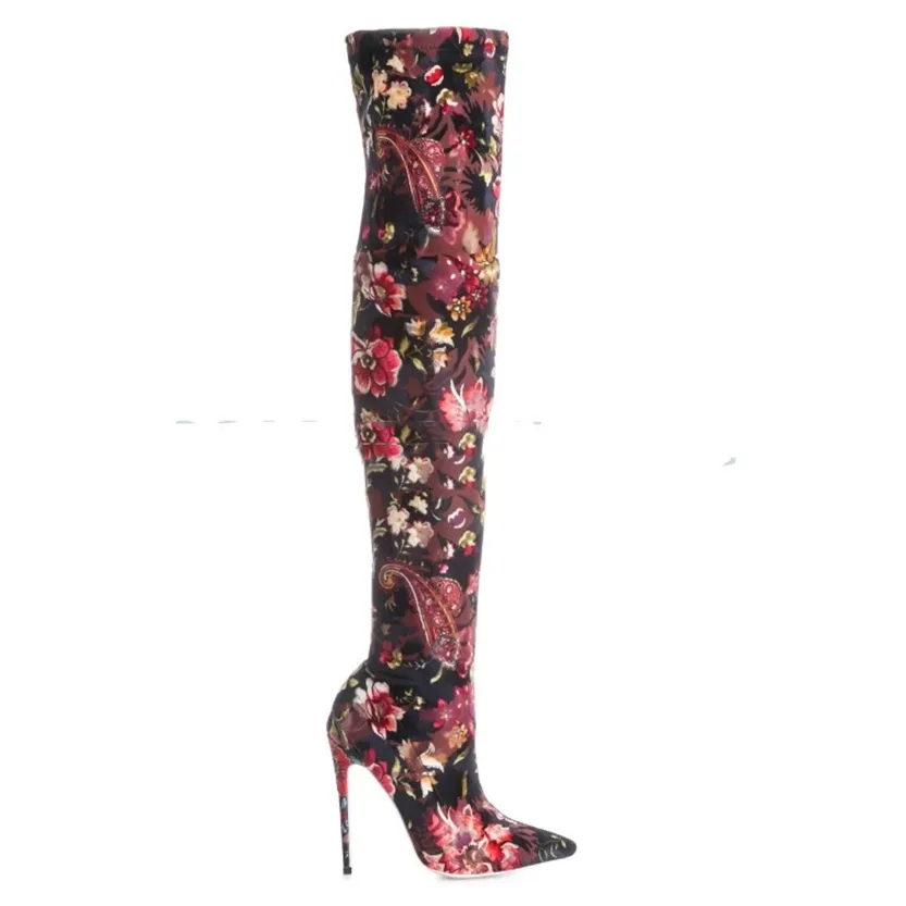 Funki Buys | Boots | Women's Over Knee Stretch Stiletto Boots