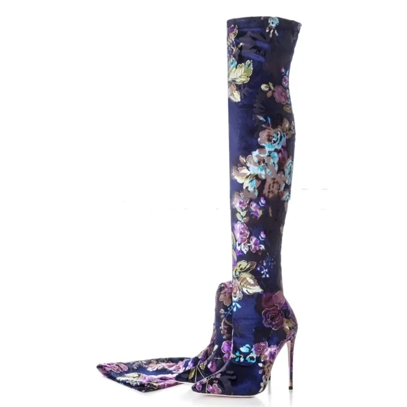 Funki Buys | Boots | Women's Over Knee Stretch Stiletto Boots