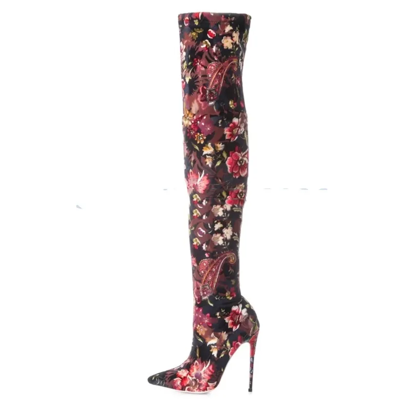 Funki Buys | Boots | Women's Over Knee Stretch Stiletto Boots