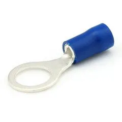 Insulated 8.4mm Ring Terminal - 1.5-2.5mm² Cable (Blue) Pack of 100