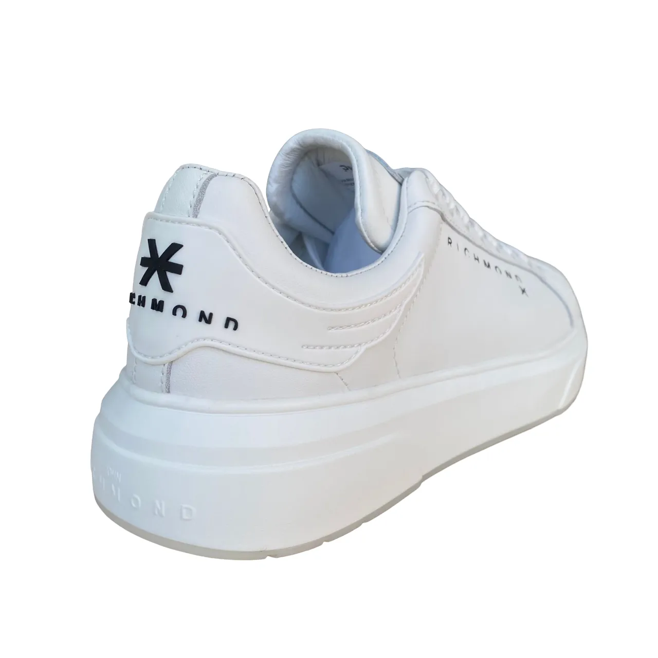 John Richmond scarpa sneakers da uomo in pelle Action 200007/CP E bianco