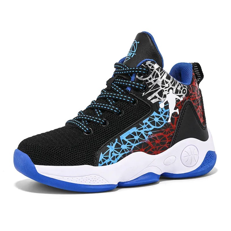 Kids Sneakers Basketball Shoes Kids Outdoor Air Sneakers Wear Resistant Shoes