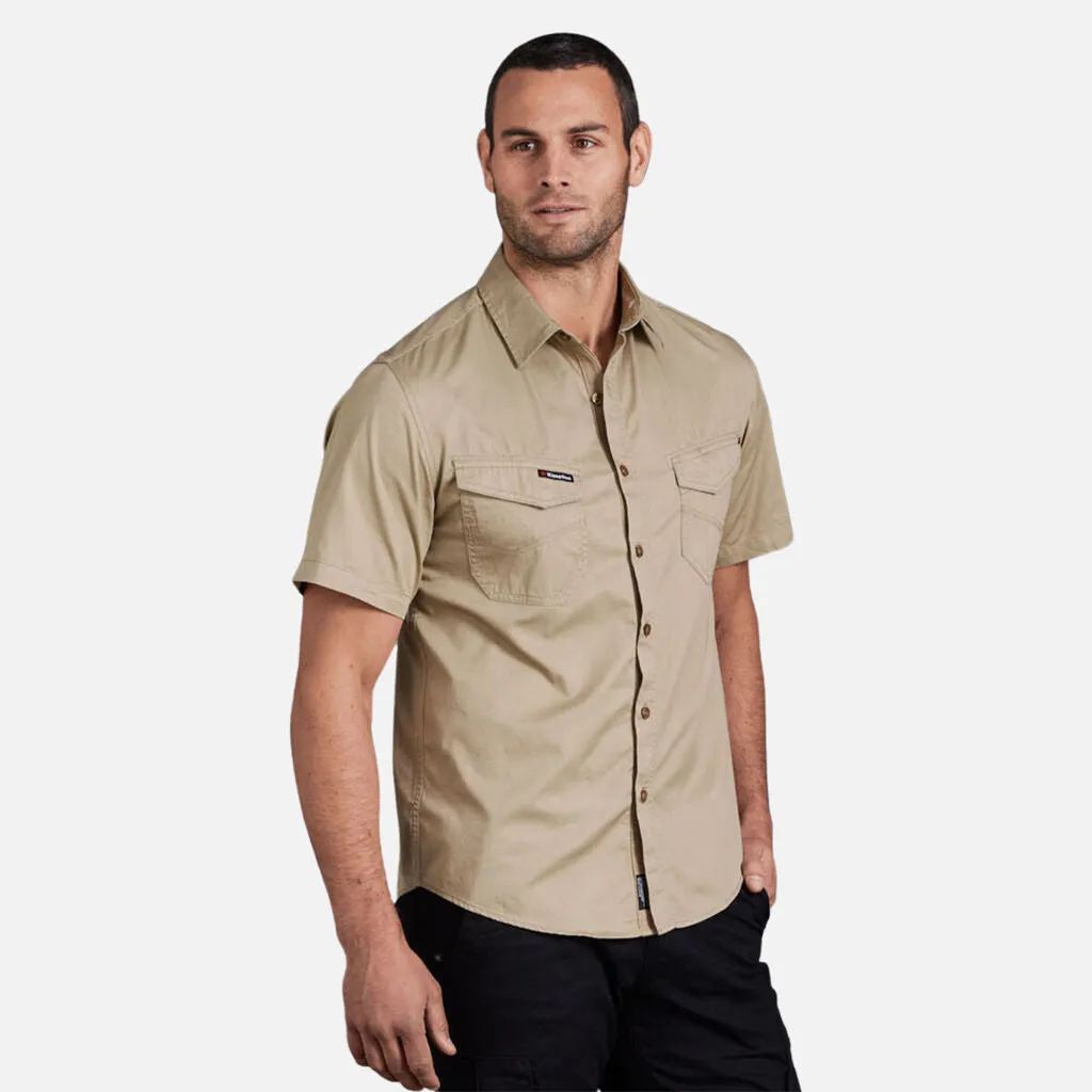 King Gee Tradies Lightweight Cotton Drill Short Sleeve Work Shirt (K14355)