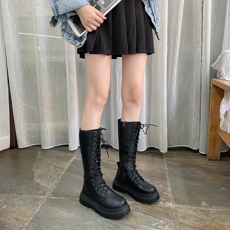 Knight Boots Calf High! Make a Statement