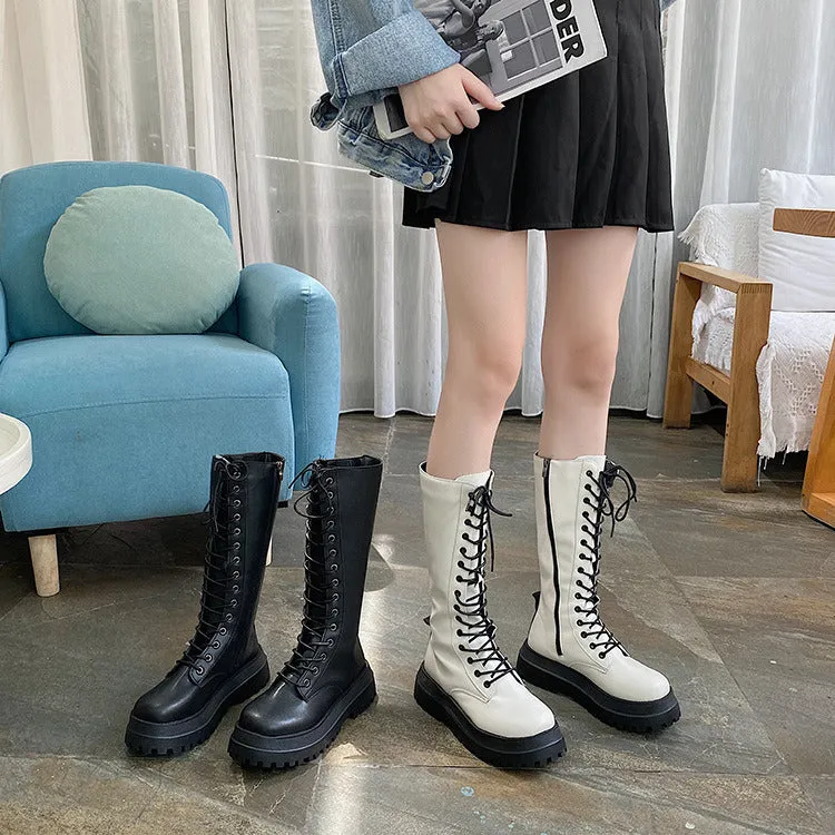 Knight Boots Calf High! Make a Statement