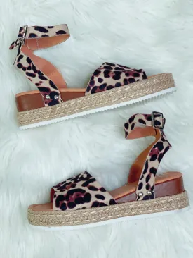 Leopard Platform Sandals