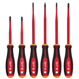 Milwaukee 48-22-2206 1000V Insulated Slim Tip Screwdriver Set - 6 PC