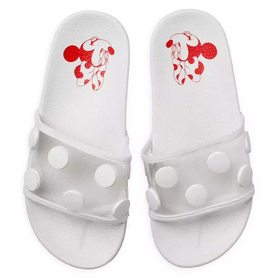 Minnie Mouse Slides for Kids – White