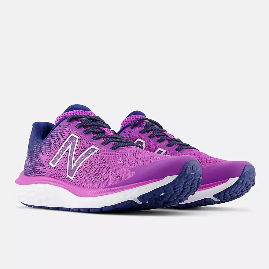 NEW BALANCE WOMENS FRESH FOAM 680 v7 - COSMIC ROSE/NIGHT SKY/SILVER