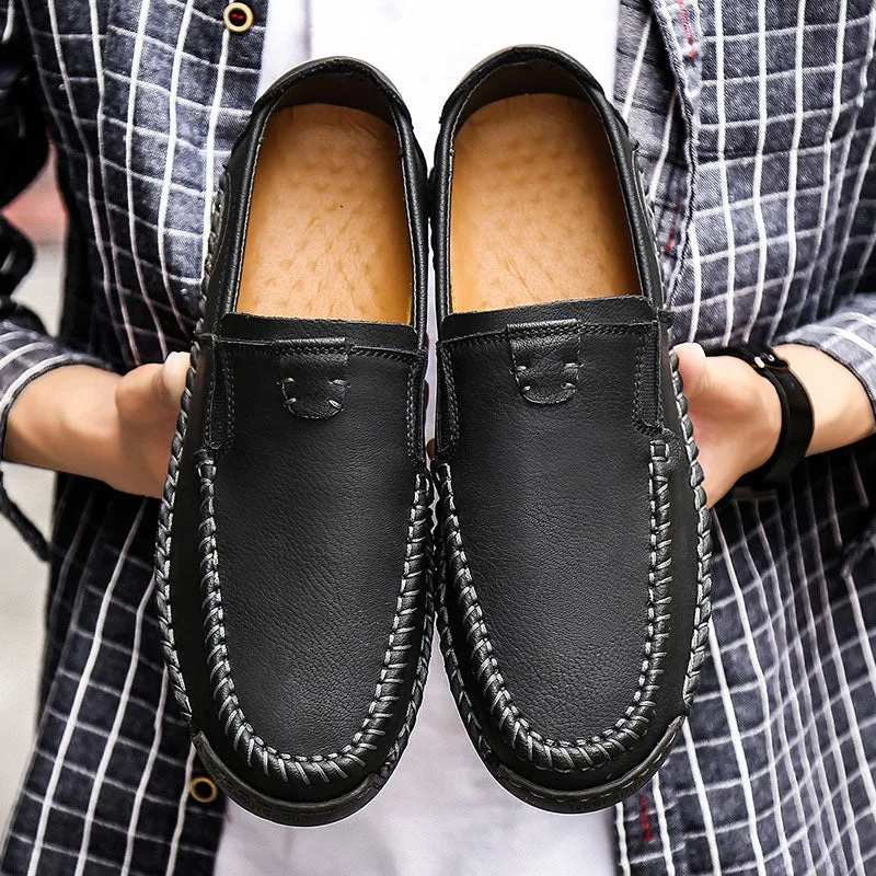 New Comfortable Genuine Leather shoes men Casual Shoes Loafers Men Shoes Quality Shoes Men Flats Moccasins Shoes