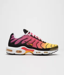 Nike Air Max Plus OG Shoes - Varsity Red / Gold - Raspberry Red - Black