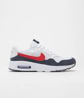 Nike Air Max SC Shoes - White / University Red - Obsidian