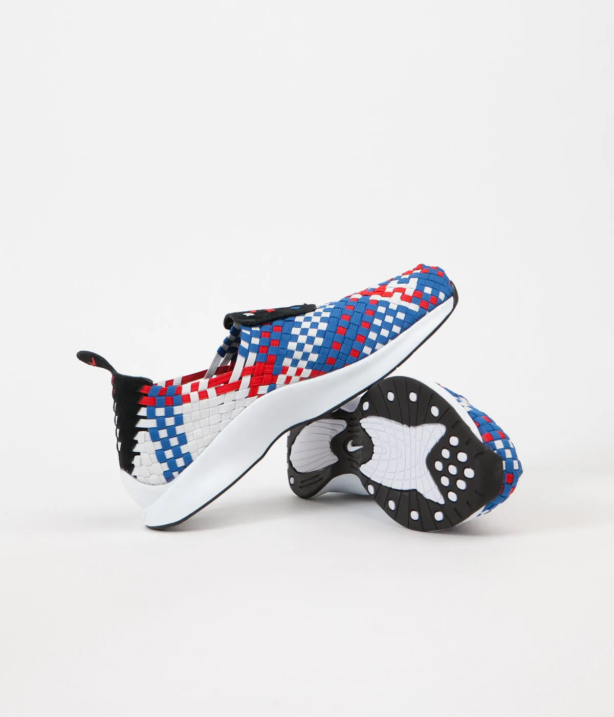 Nike Air Woven Shoes - Black / Rush Red - Blue Jay - Sail