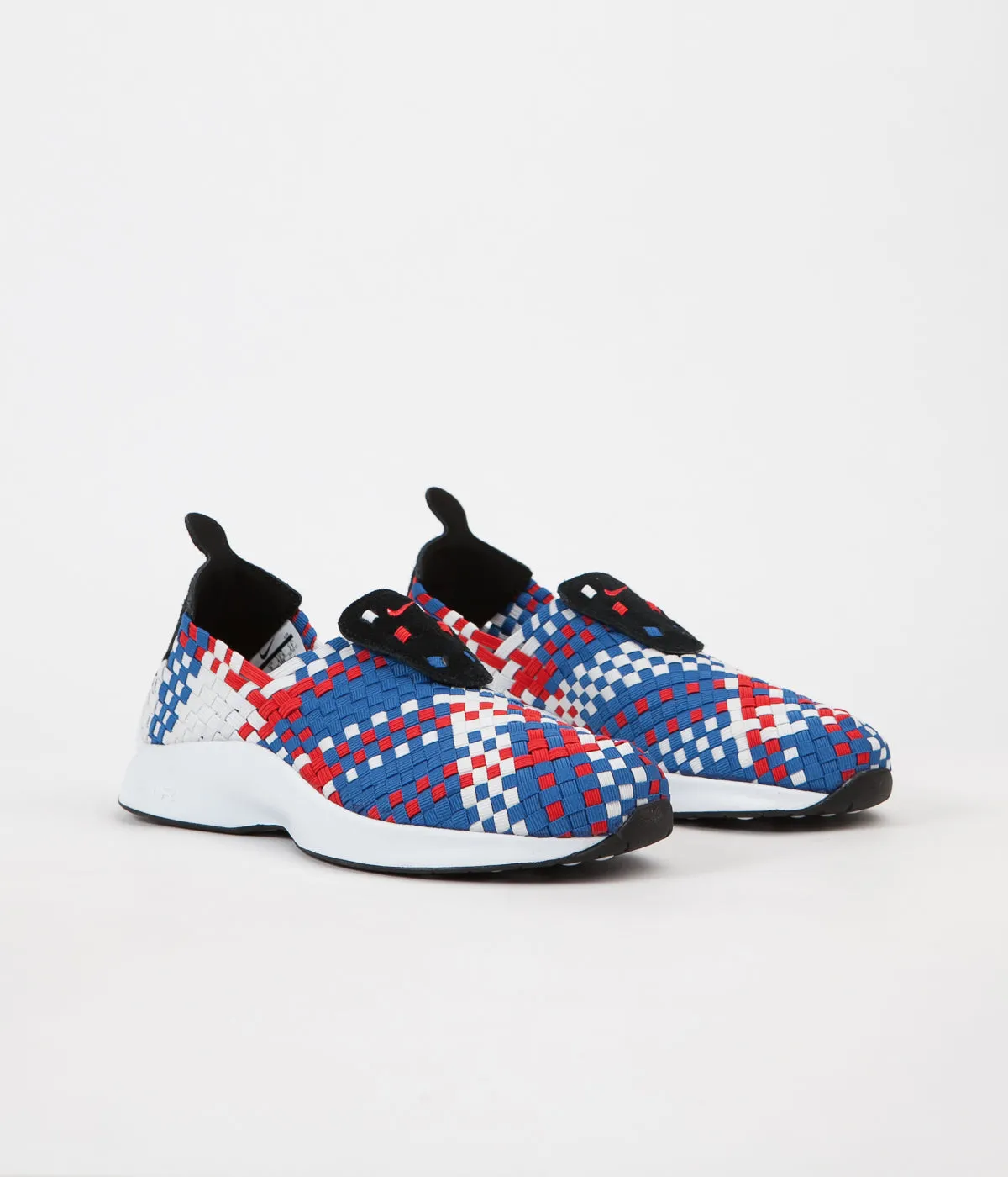 Nike Air Woven Shoes - Black / Rush Red - Blue Jay - Sail