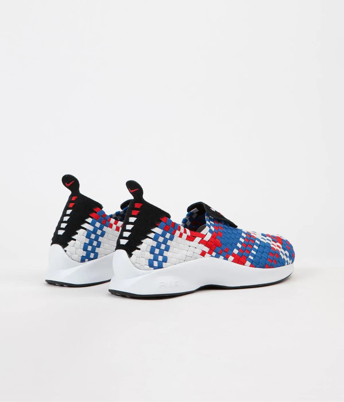 Nike Air Woven Shoes - Black / Rush Red - Blue Jay - Sail