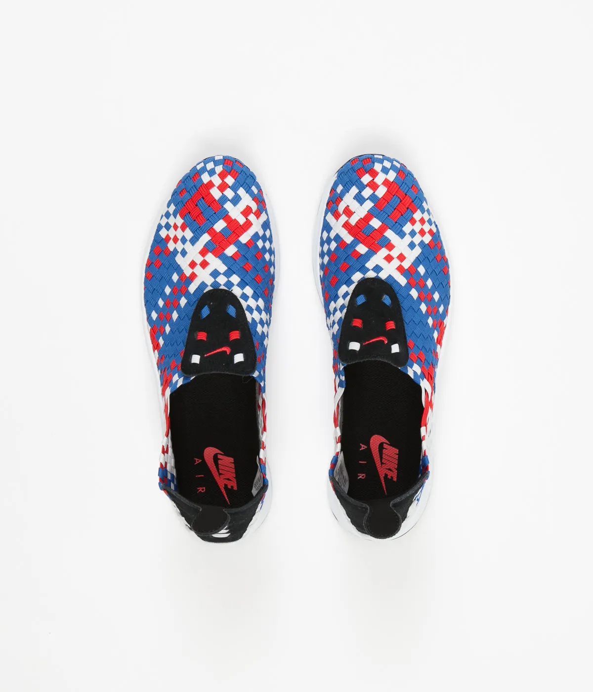 Nike Air Woven Shoes - Black / Rush Red - Blue Jay - Sail