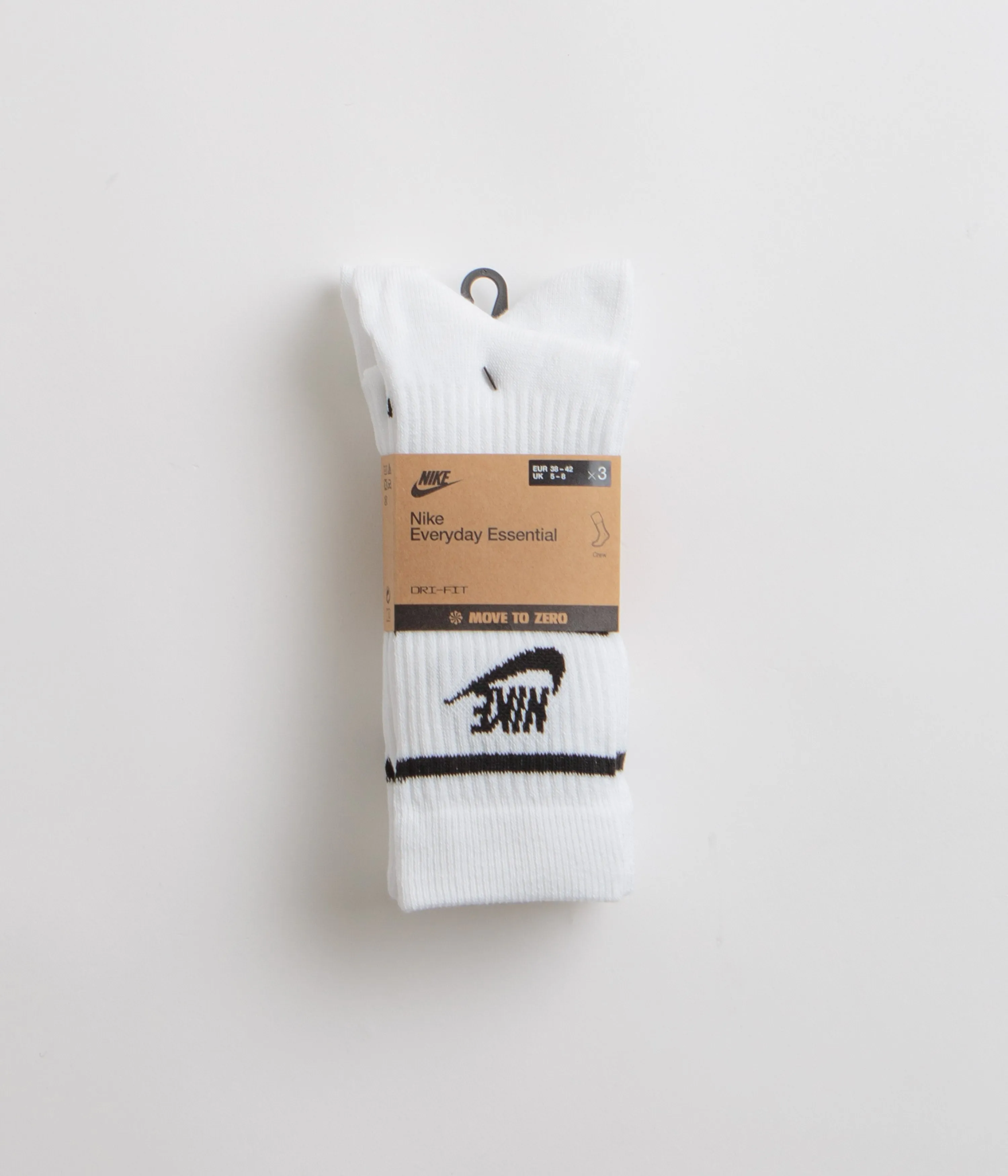 Nike Everyday Essential Crew Socks (3 Pair) - White / Black / Black / Black