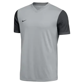 Nike Men's Dri-Fit Short Sleeve Tiempo Premier II Jersey - Wolf Grey/Black