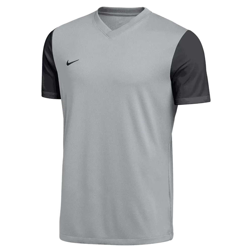 Nike Men's Dri-Fit Short Sleeve Tiempo Premier II Jersey - Wolf Grey/Black