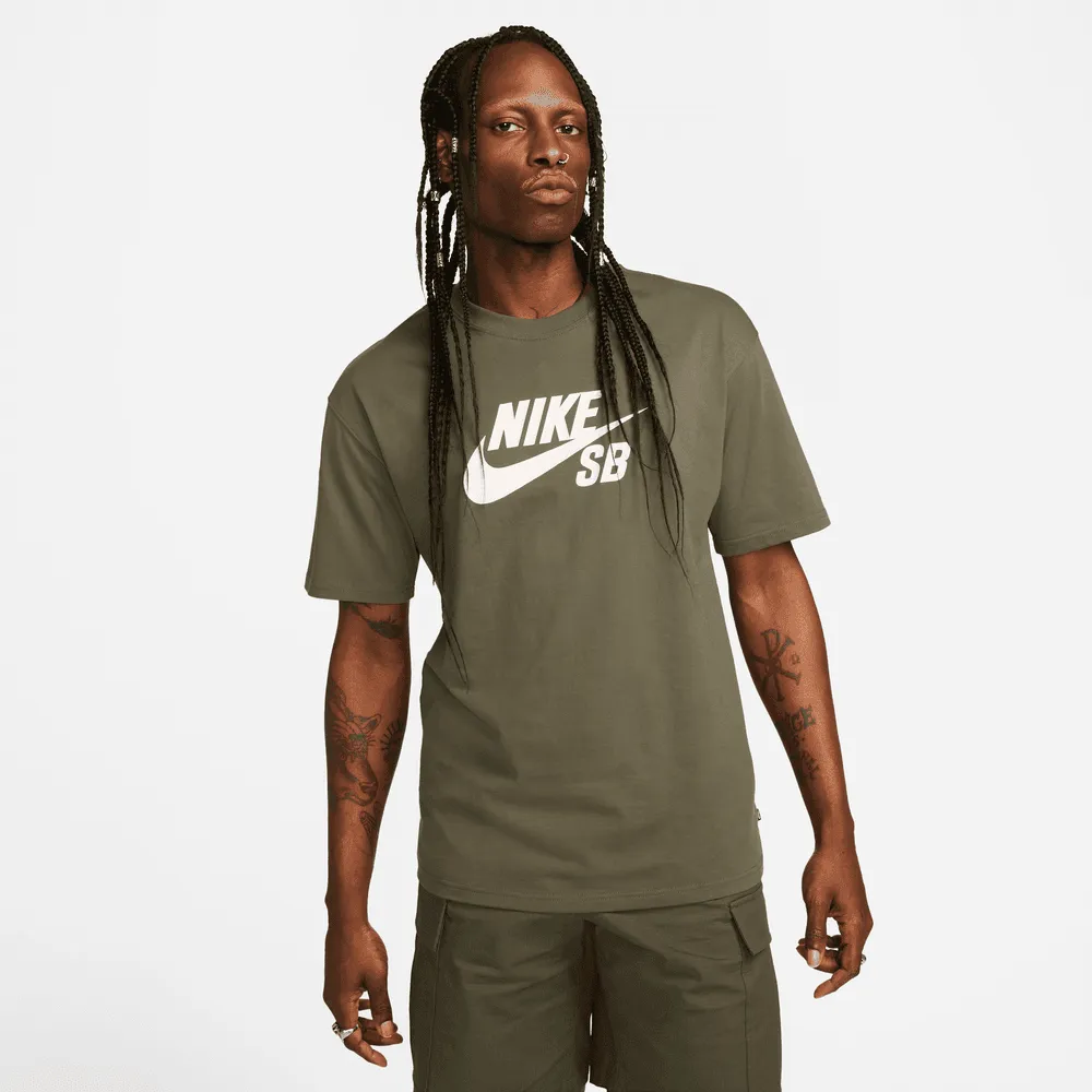 Nike SB Men's Logo Skate T-Shirt Medium Olive