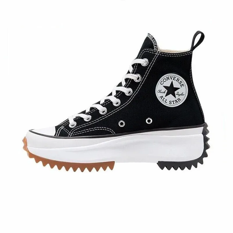 Original Converse Run Star Hike Platform High Top Men and Women Unisex Skateboarding Sneakers Black Classic Canvas Shoes